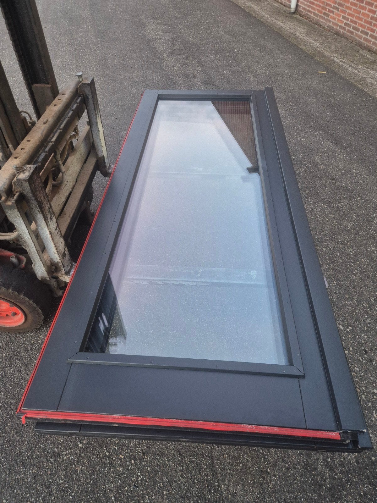 Set tuindeuren 2328x928 met triple glas en 3-puntssluiting, Ophalen, Buitendeur, Glas, 120 cm of meer
