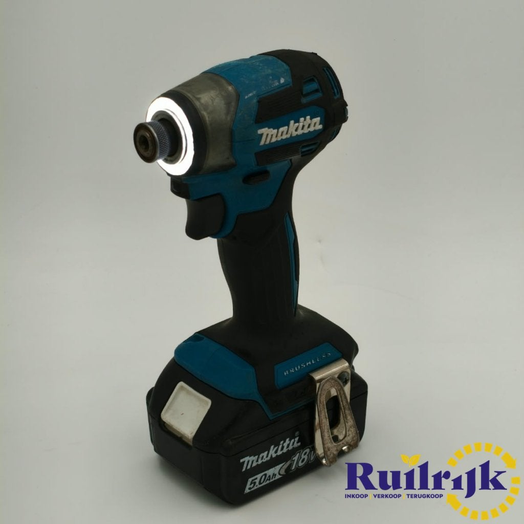 Makita DTD173 Slagschroevendraaier + 18V 5Ah accu + Garantie, Doe-het-zelf en Verbouw, Makita, Zo goed als nieuw, Support@makita.com