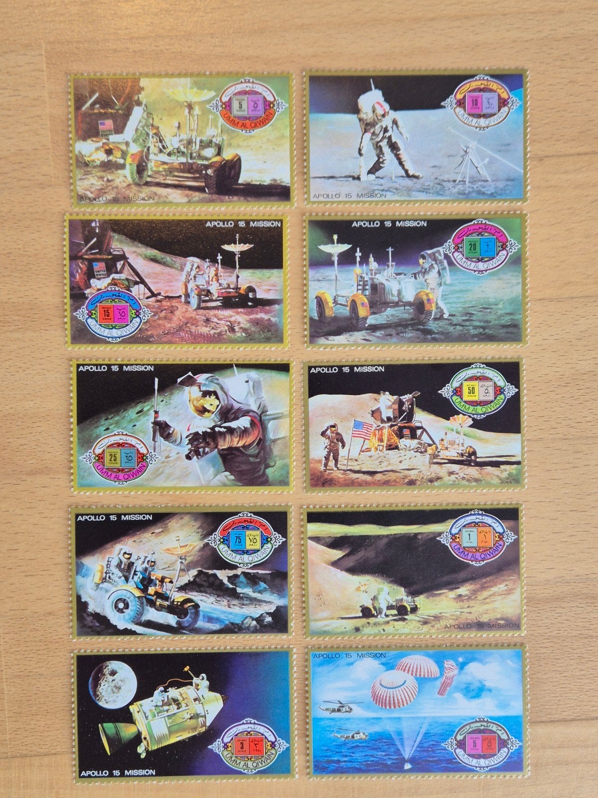 Umm al-Qiwain 1972 ruimtevaart, Ophalen of Verzenden, Postfris, Midden-Oosten
