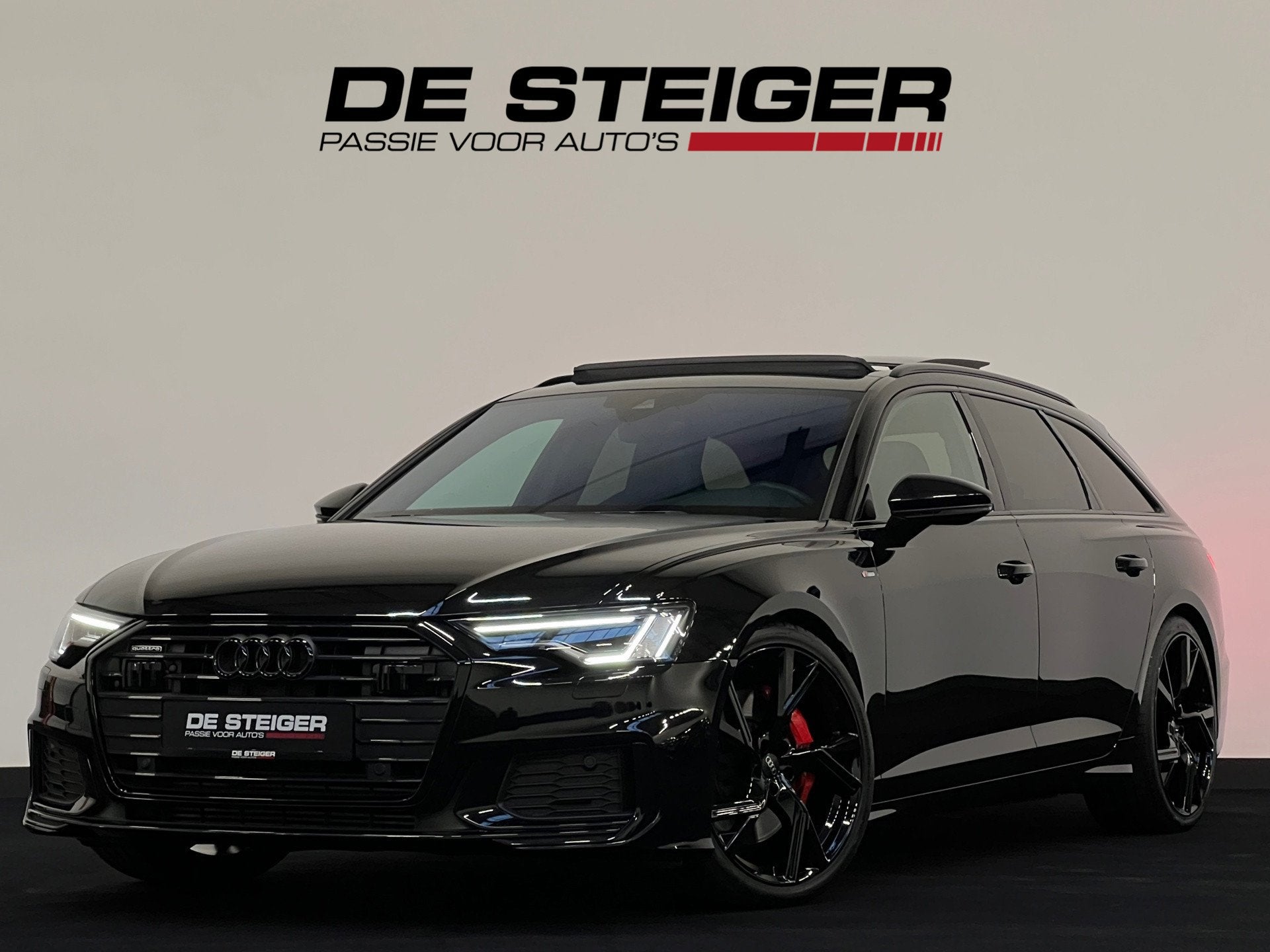 Audi A6 Avant 55 TFSI e quattro Competition S line edition P, Auto's, Automaat, Gebruikt, Zwart, 4 cilinders