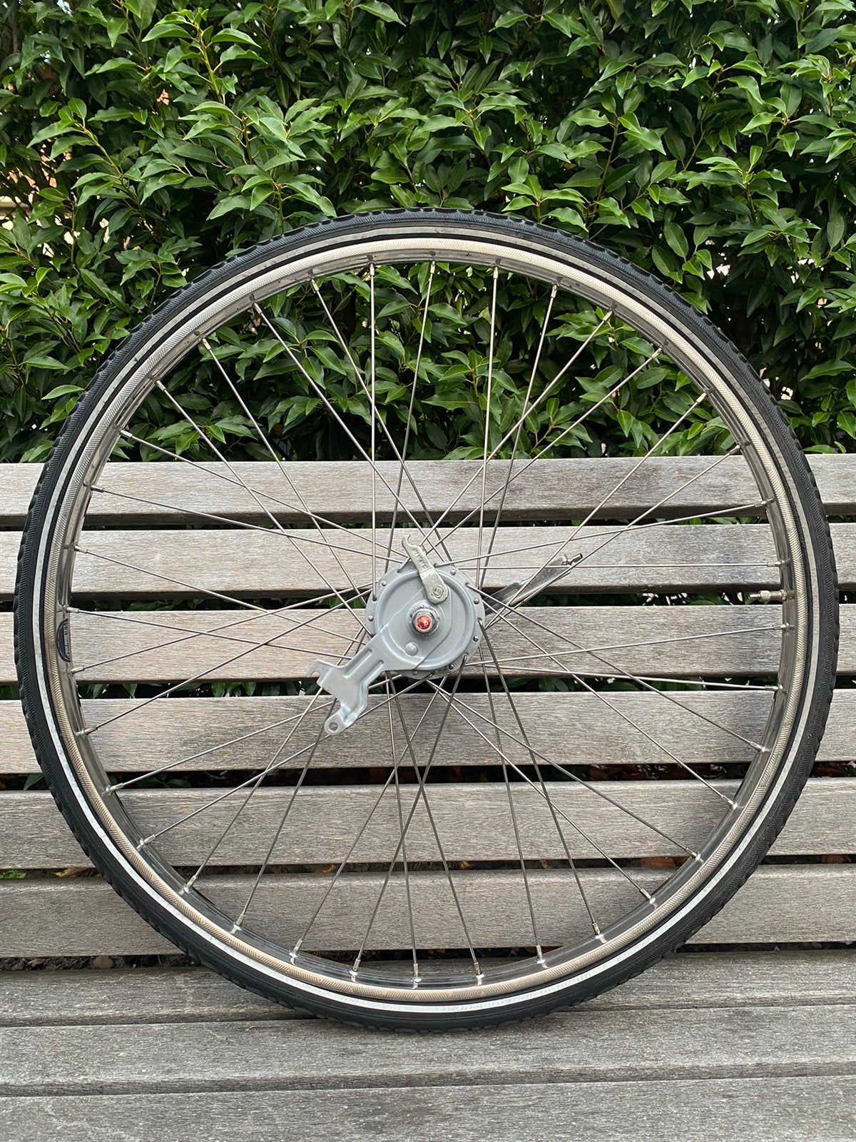 SRAM T3 naaf met Van Schothorst rvs achterwiel, Ophalen of Verzenden, Zo goed als nieuw, Wiel
