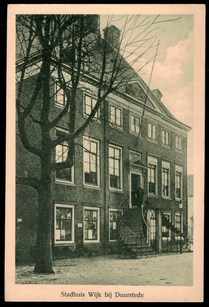 Wijk bij Duurstede, stadhuis., Ophalen of Verzenden, 1920 tot 1940, Ongelopen, Utrecht