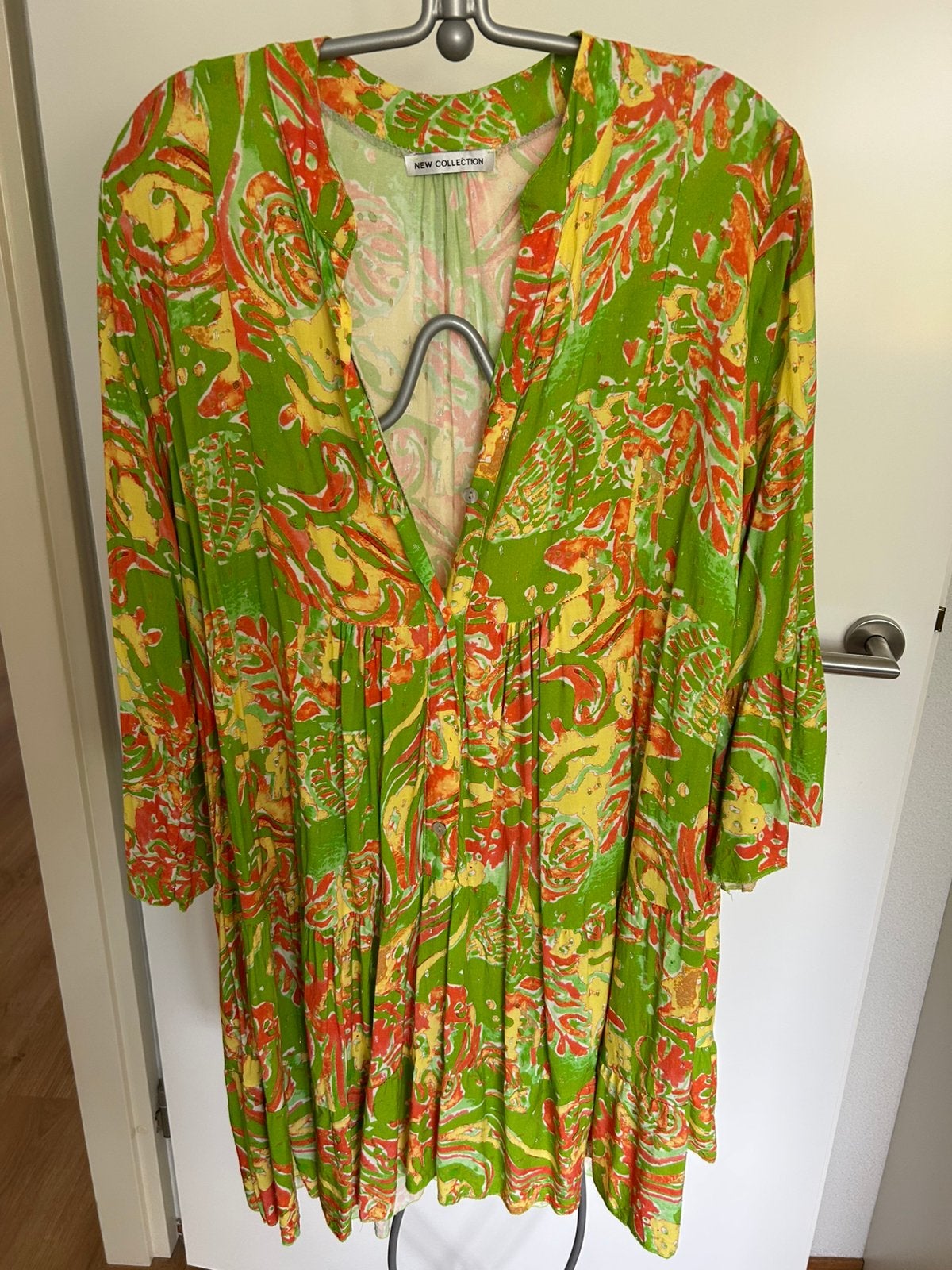 Zomers en kleurrijk Tuniek / Jurk met 3 vrolijke kleuren, Kleding | Dames, Ophalen of Verzenden, Zo goed als nieuw, Maat 42/44 (L)