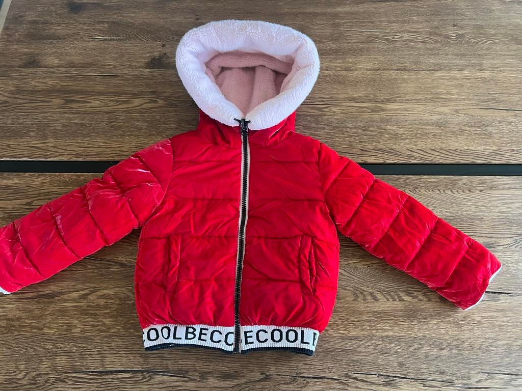 Omkeerbare winterjas voor kinderen - Maat 104, Kinderen en Baby's, Ophalen of Verzenden, Zo goed als nieuw, Jongen of Meisje, Jas