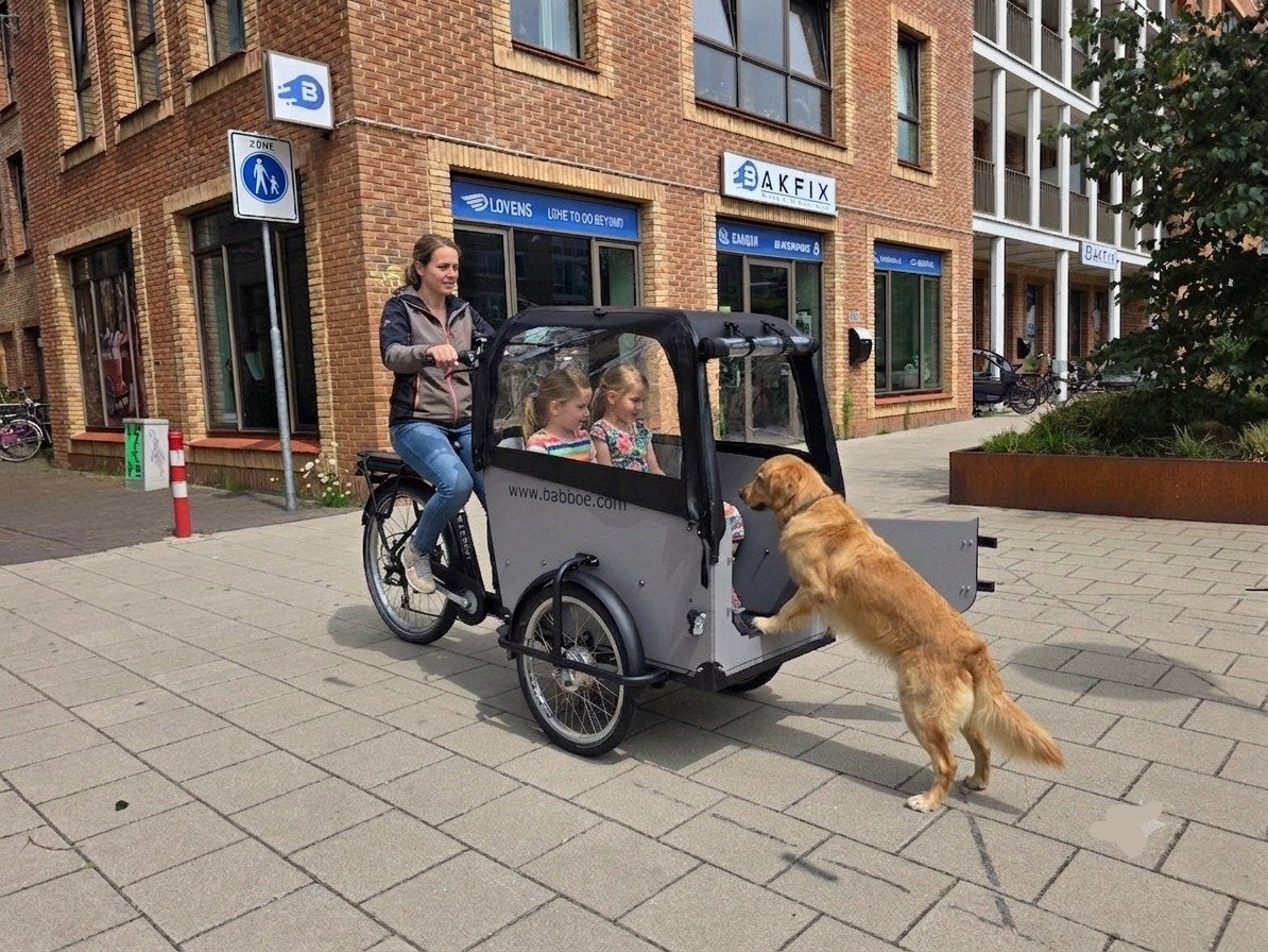 Babboe Big Hondenbakfiets met Deurtje - Ideaal voor Honden, Fietsen en Brommers, 4 kinderen of meer, Ophalen of Verzenden, Zo goed als nieuw