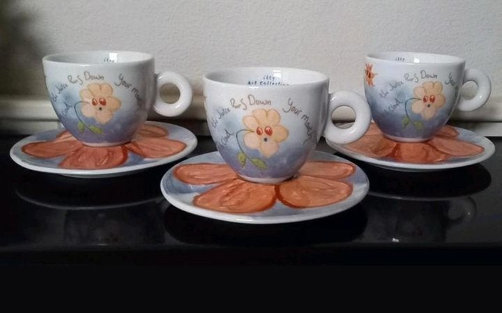 Illy Art cappuccino kop en schotels, Nieuw, Ophalen of Verzenden, Overige stijlen, Illy