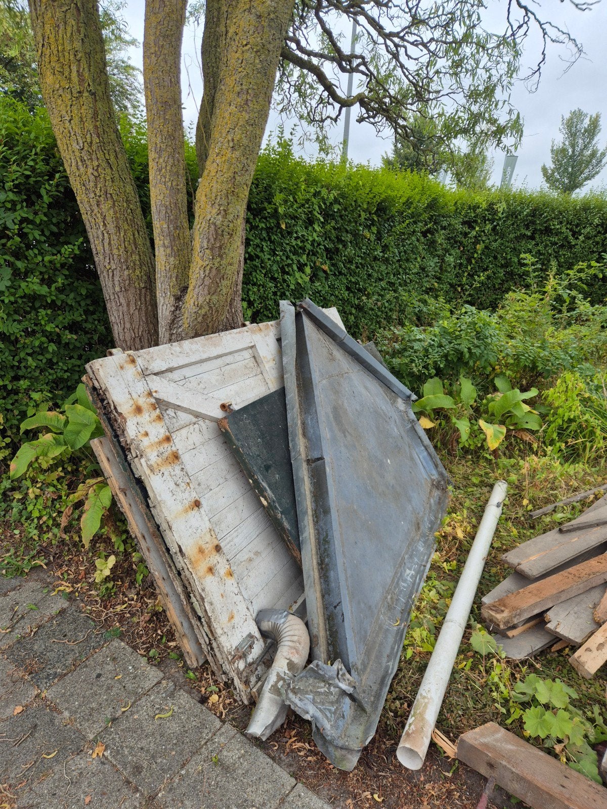 Zinken dakgoten/plaat, Doe-het-zelf en Verbouw, Metalen, Ophalen, Overige metalen