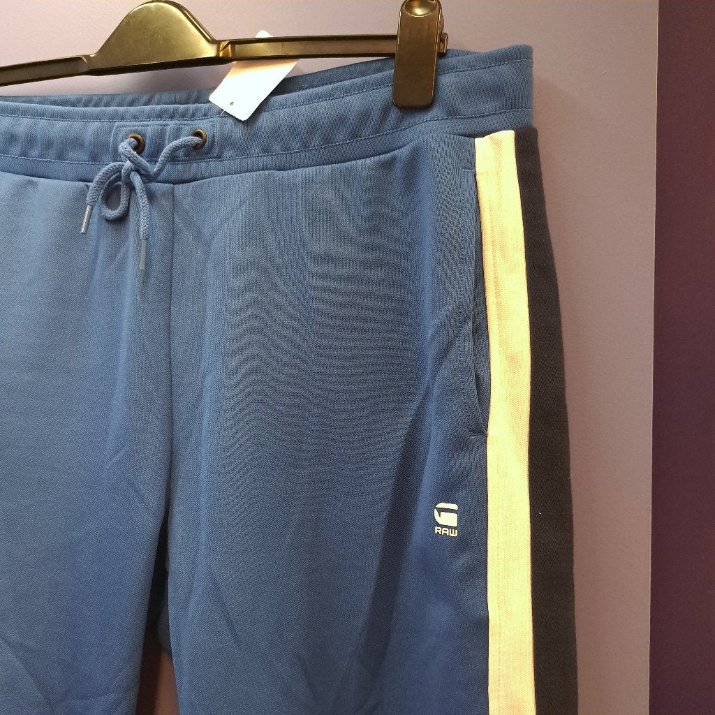G-Star gstar side stripe sweat pant broek blauw mt XL 41765, Blauw, ., Maat 56/58 (XL), G-Star