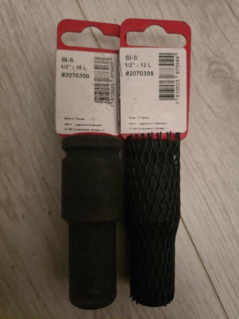 2 stuks Hilti slagdoppen 1/2", Ophalen of Verzenden, Nieuw