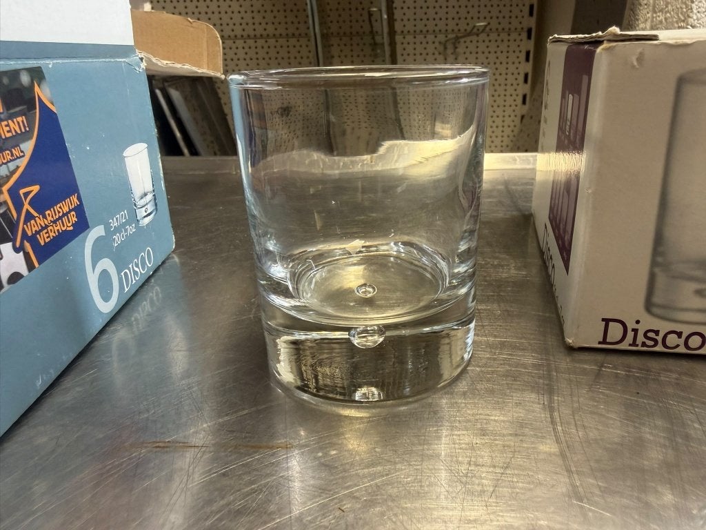 110x  Durobor 347/21 DISCO Whisky Glas 21cl, Ophalen, Gebruikt, Overige typen