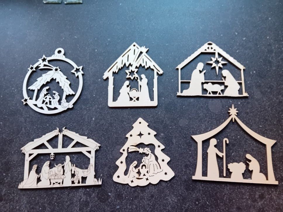 Kerststalletjes mini hout, Diversen, Ophalen of Verzenden