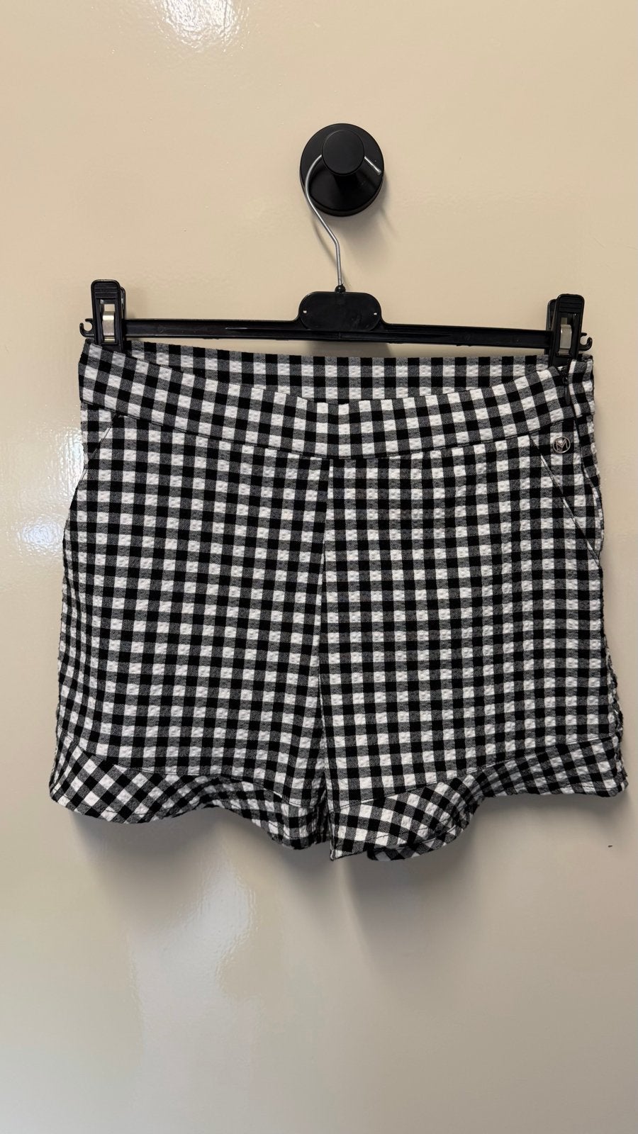 Melting Stockholm geruite shorts met steekzakken, Kort, Zwart, Ophalen of Verzenden, Zo goed als nieuw