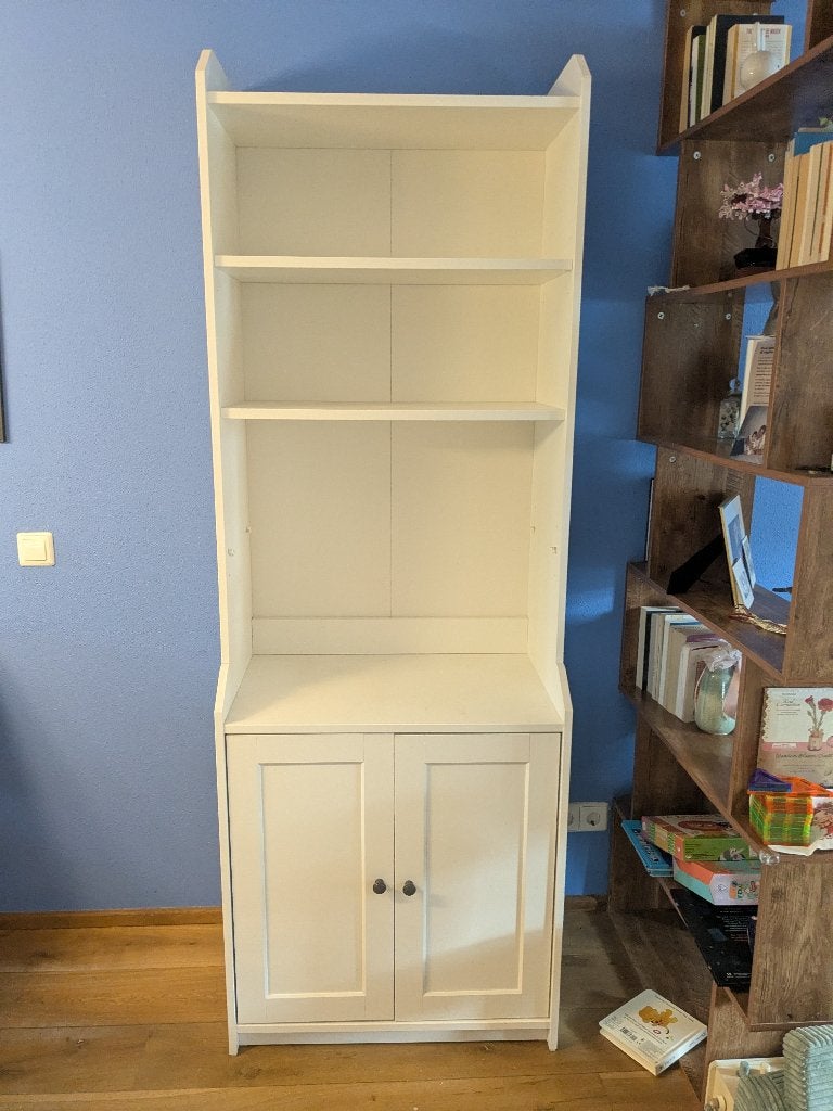 IKEA Hauga tall cabinet with 2 doors, white, Ophalen, Gebruikt