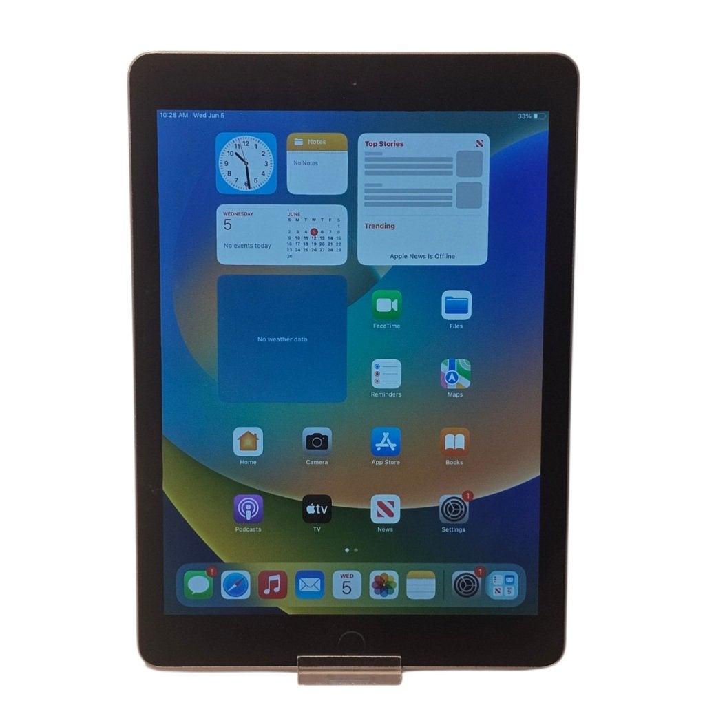iPad 5e Gen. 2017 32GB WiFi Space Gray | Nette Staat, Apple, Gebruikt, Support@apple.com, One Apple Park Way
Cupertino, CA 95014
United States