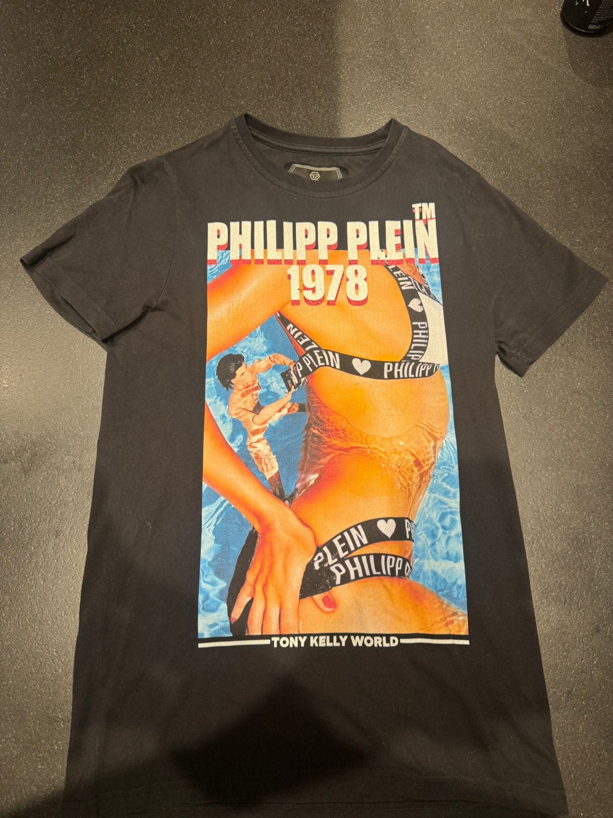 Philipp plein t shirt, Ophalen, Zo goed als nieuw, Maat 46 (S) of kleiner, Zwart