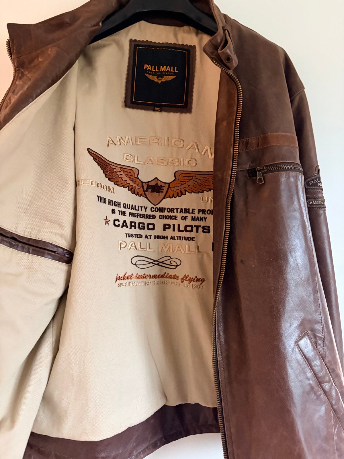 Pall Mall American Classic Leren Jas XXL, Ophalen of Verzenden, Gedragen, Overige maten, Bruin