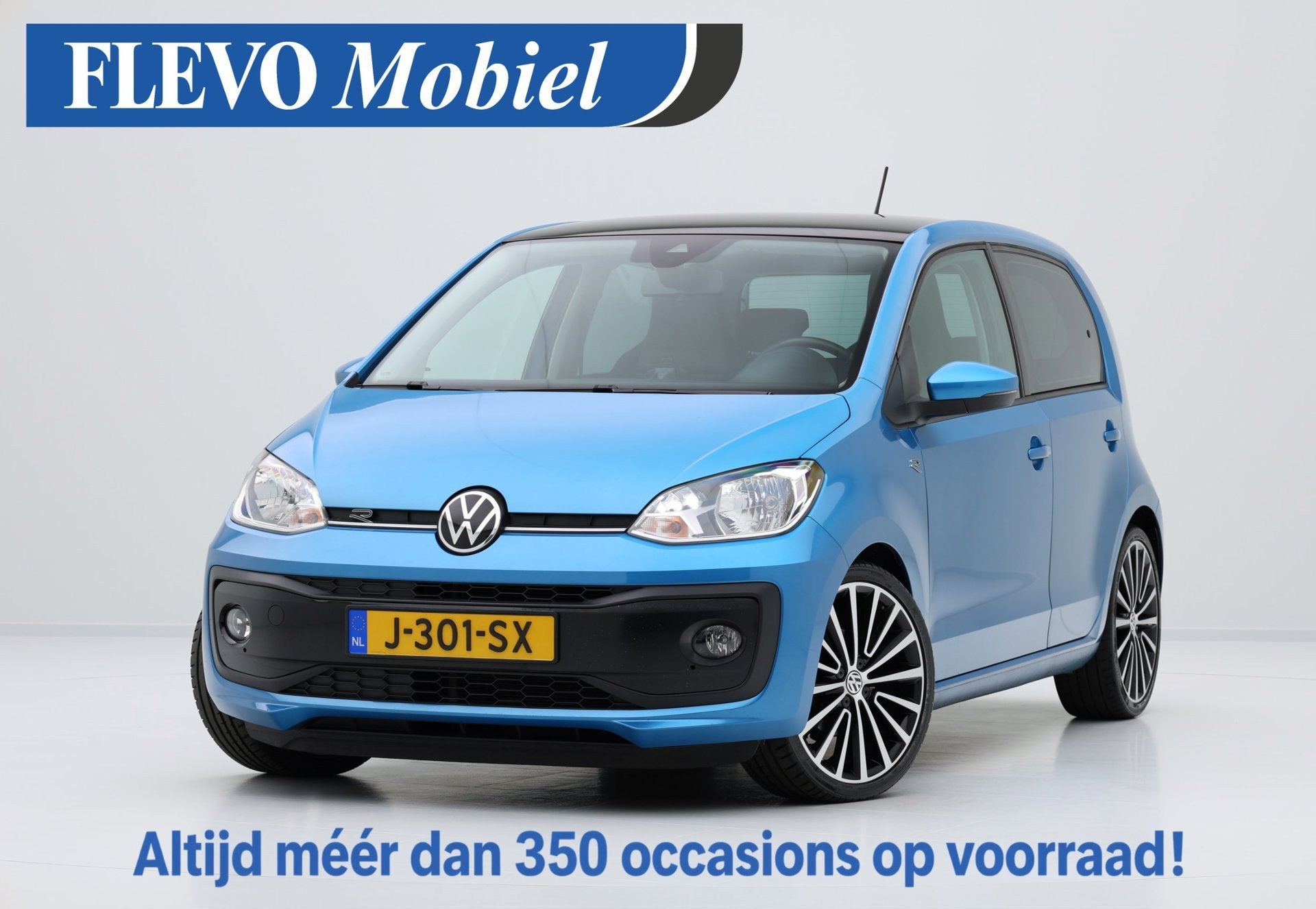 Volkswagen Up! 1.0 R-Line 5-drs Airco|17" LMV|Zwart dak|PDC, Auto's, Voorwielaandrijving, Stof, Gebruikt, 23 km/l