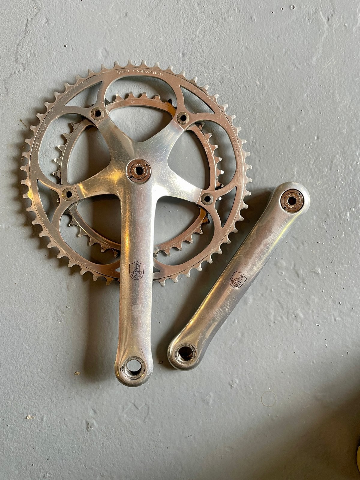 Campagnolo C Record crankstel, Verzenden, Zo goed als nieuw