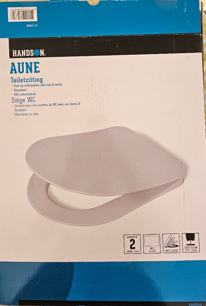 Handson Aune WC bril ongebruikt, Doe-het-zelf en Verbouw, Ophalen, Nieuw, Toilet