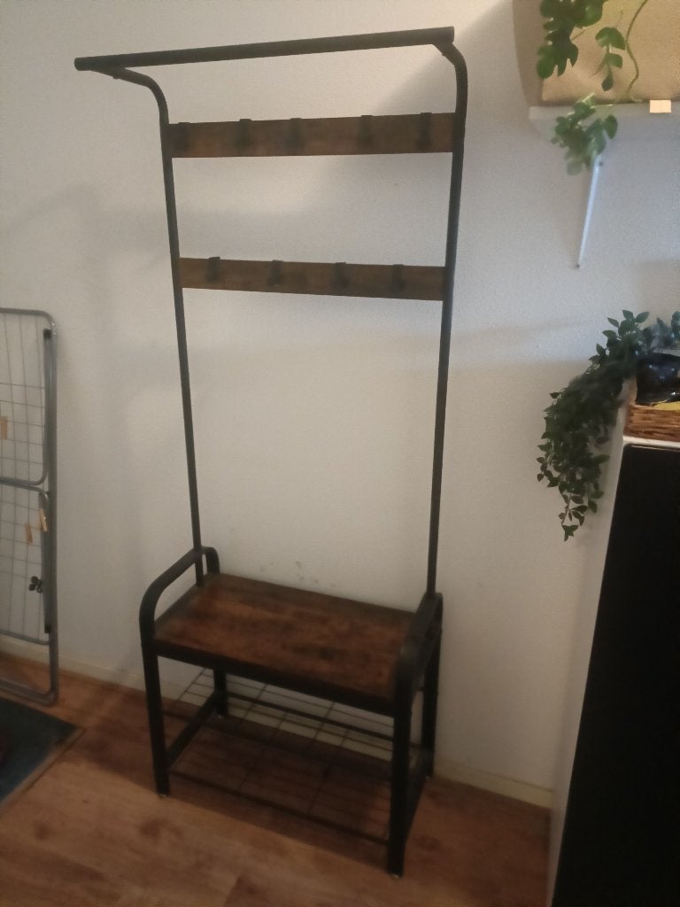 Coat/shoe rack, Zo goed als nieuw, Minder dan 100 cm, Hout, Ophalen