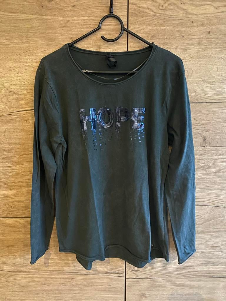 Key Largo dames shirt grijs lange mouwen XL met 'Hope', Kleding | Dames, Maat 46/48 (XL) of groter, Ophalen of Verzenden, Lange mouw