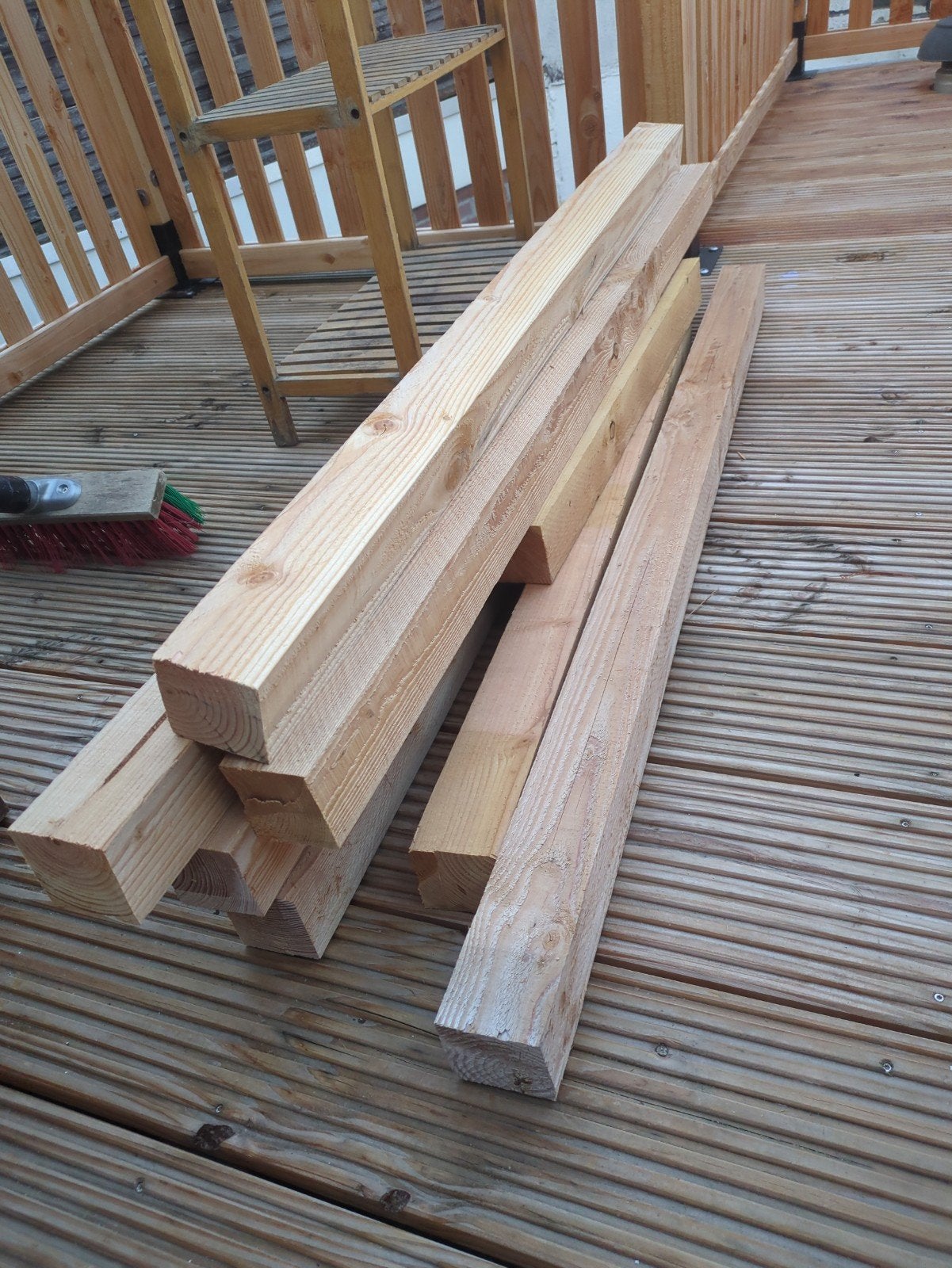 Douglas palen 6.7x6.7, Tuin en Terras, Palen, Balken en Planken, Ophalen, 250 cm of meer, Palen