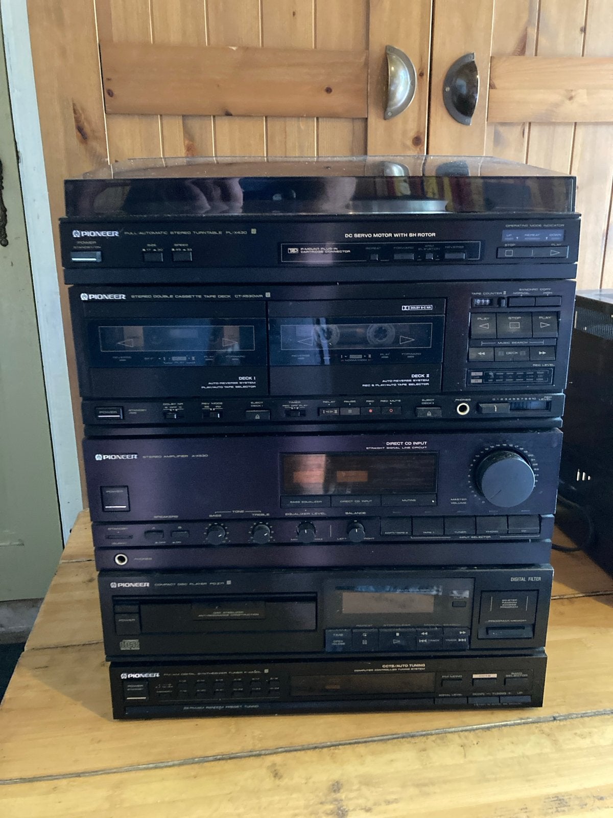 Pioneer stereo set, Audio, Tv en Foto, Stereo-sets, Cassettedeck, Pioneer, Niet werkend, Losse componenten