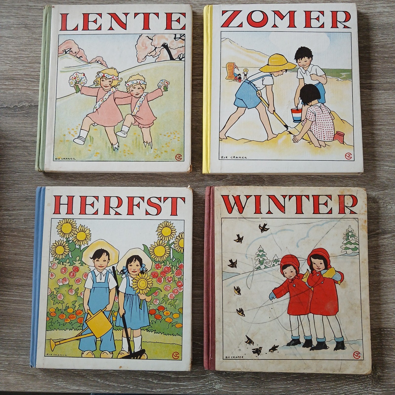 Rie Cramer - Lente, Zomer, Herfst, Winter (4e druk), Ophalen of Verzenden, Gelezen, Rie Cramer, Fictie algemeen