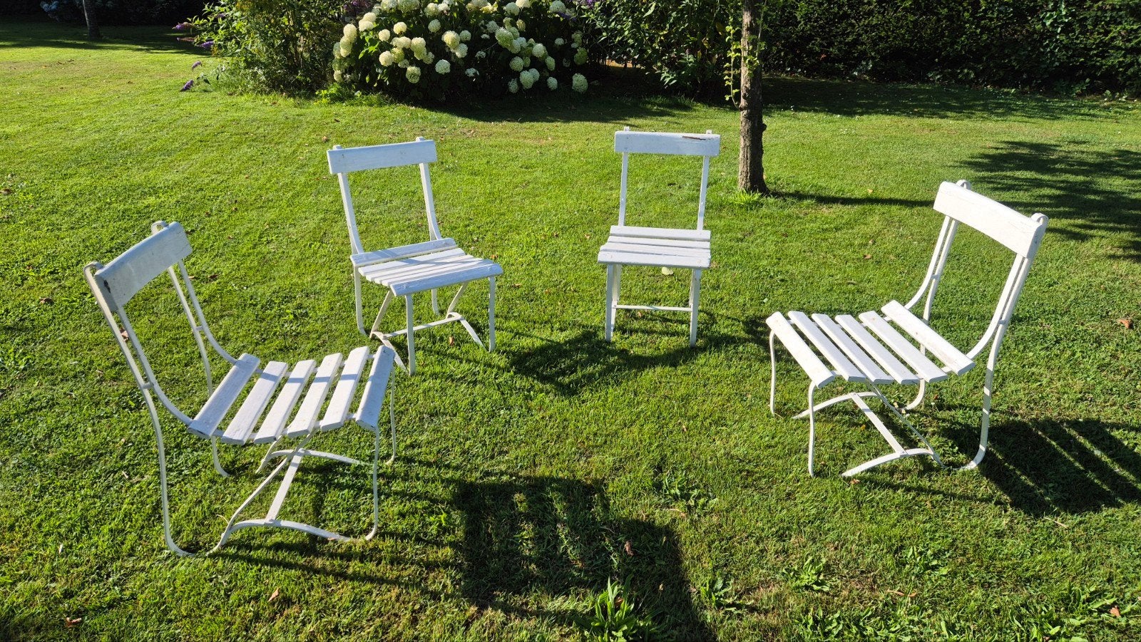 tuinstoelen bistro, Tuin en Terras, Gebruikt, Hardhout, Tuinset, Ophalen