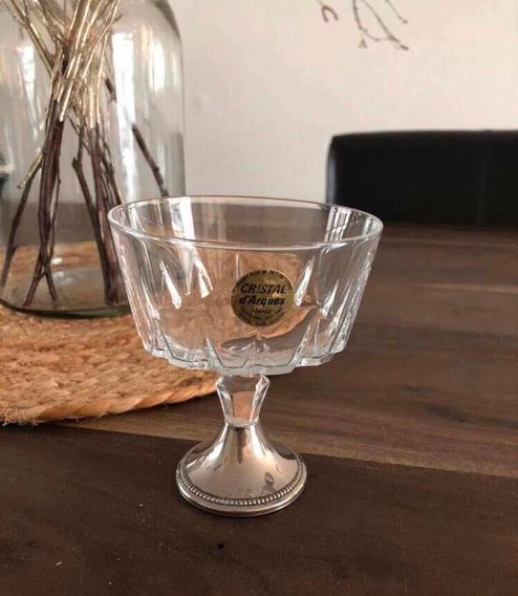 💝 Vintage CRISTAL D’ ARQUES VERSAILLES coupe kristal, Ophalen of Verzenden