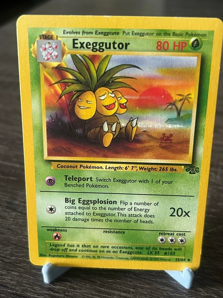 Exeggutor (35/64) - Jungle  - EX/Good, Ophalen of Verzenden, Gebruikt, Losse kaart