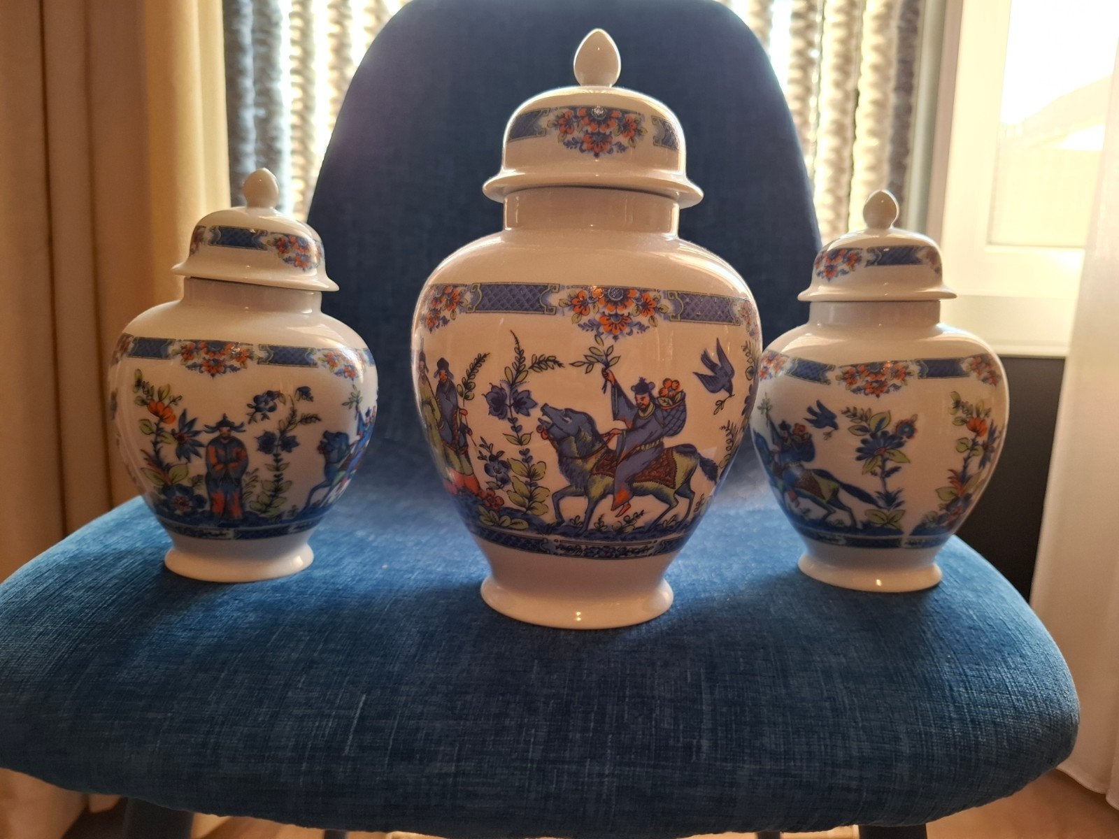 Kaststel Chinees Porselein - 3 Delen, Antiek en Kunst, Ophalen