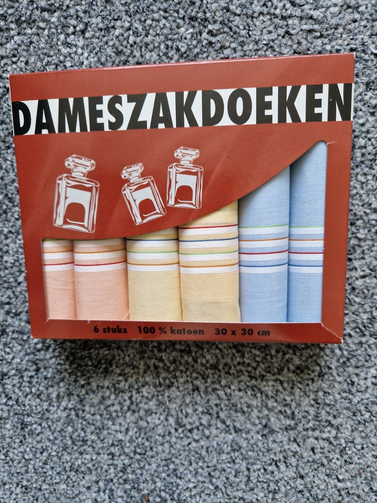 TISECO Katoenen Dames Zakdoeken - 6 Stuks, Ophalen of Verzenden