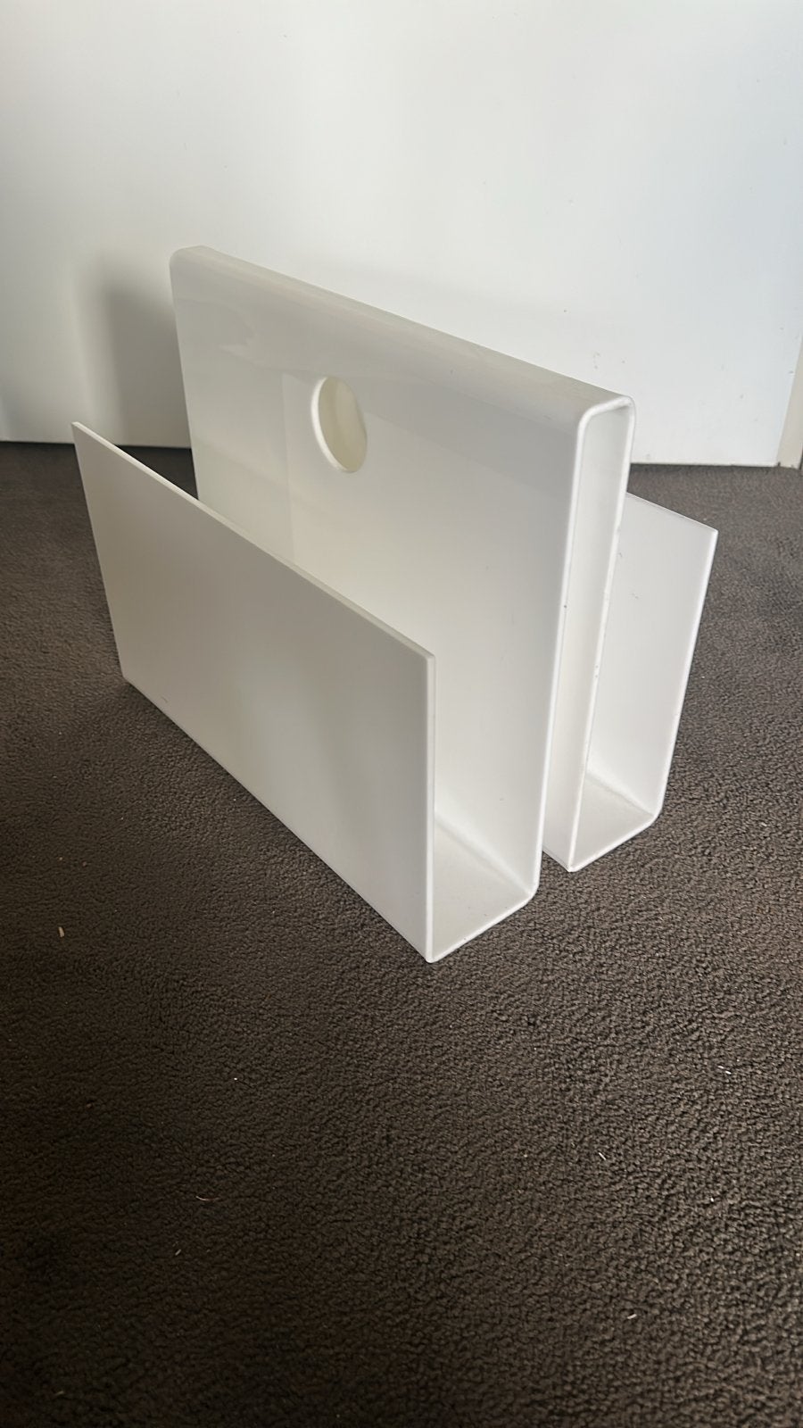 Vintage Plexiglas Lectuurbak - Modern Design, Ophalen, Meerdere vakken, Gebruikt, Lectuurbak