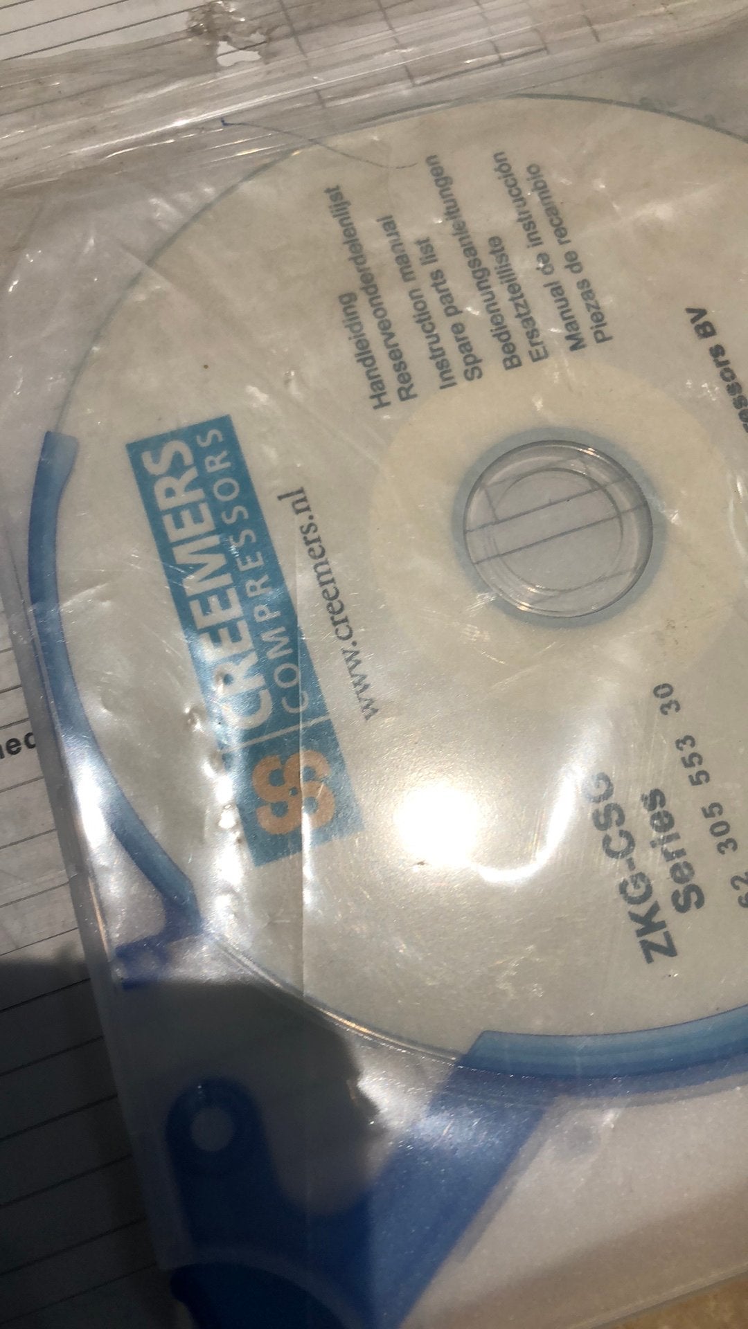 Creemers compressor csg 550/200 k, 100 liter of meer, Ophalen of Verzenden, Gebruikt