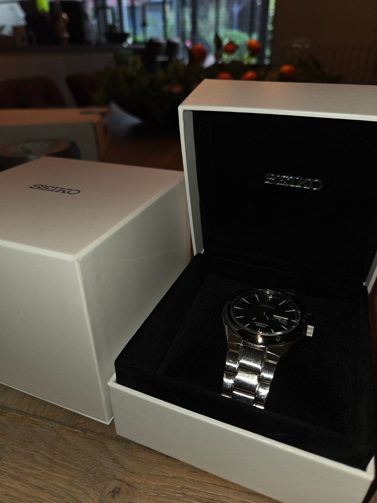 Seiko Kinetic 5M83 Automatisch Horloge - Zo goed als nieuw, Sieraden, Tassen en Uiterlijk, Horloges | Heren, Staal, Polshorloge