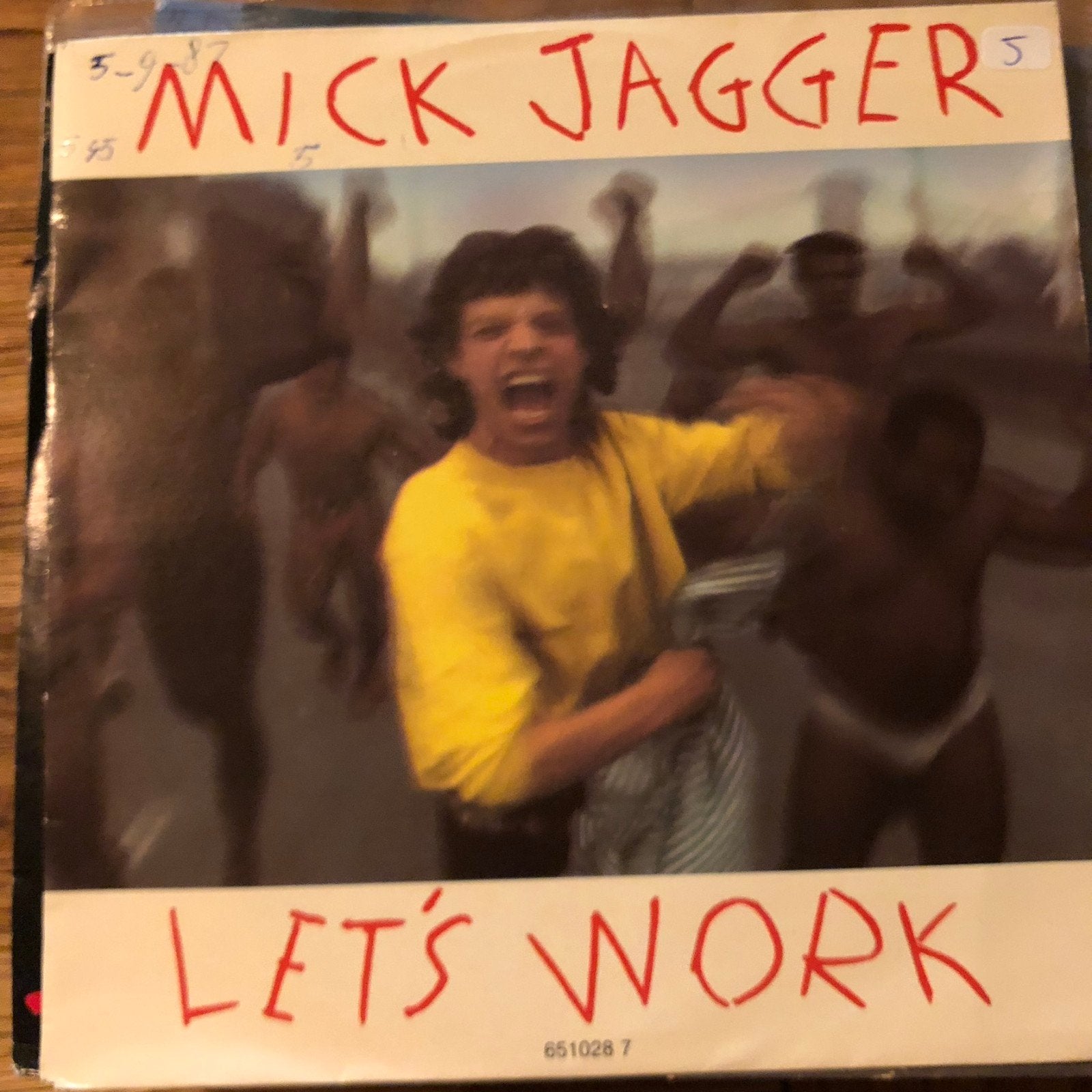 Mick Jagger - Let's Work (Single), Ophalen of Verzenden, Gebruikt, 7 inch, Pop