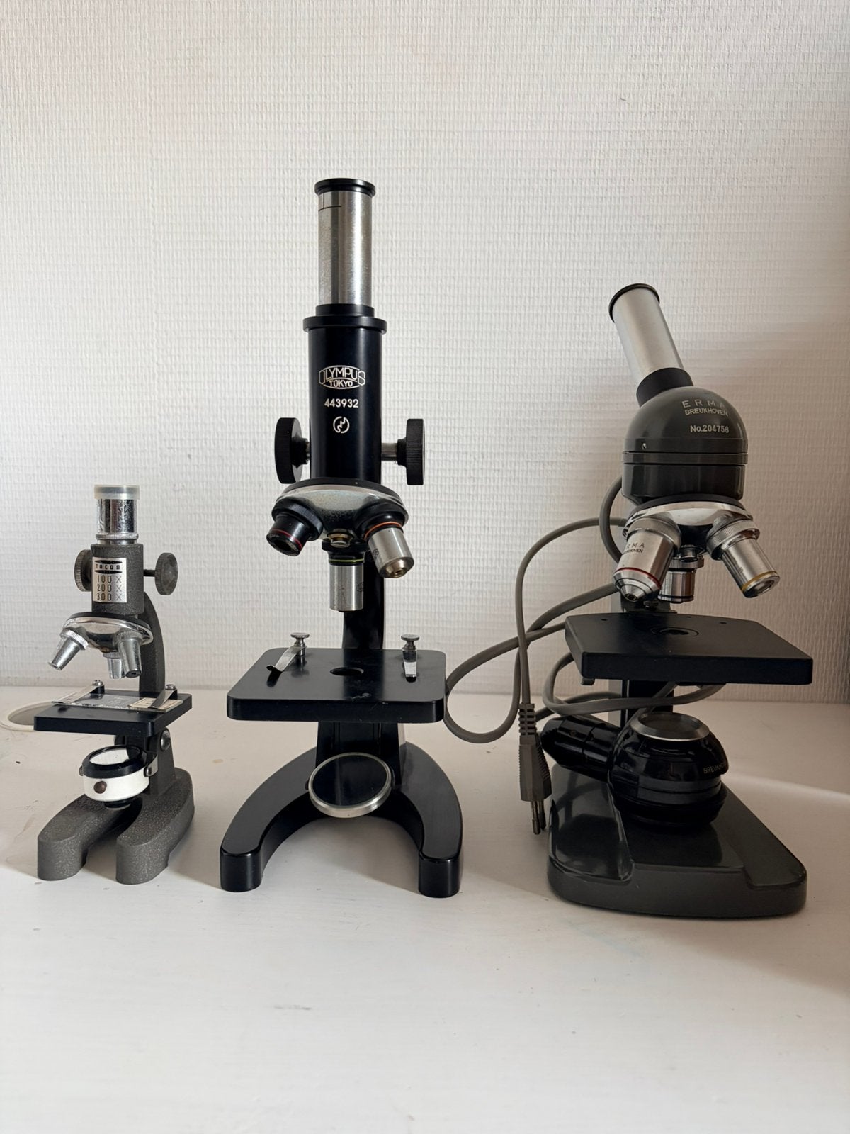 3 microscopen, Ophalen, Gebruikt, Minder dan 400x
