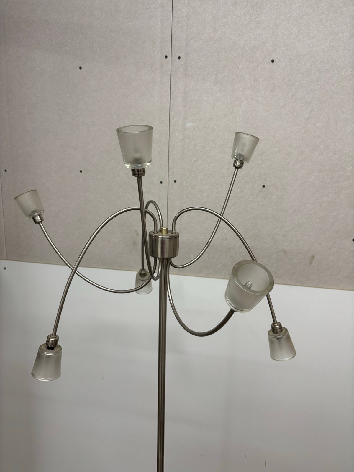 Fraaie staande lamp met meerdere richtbare lampjes, Ophalen, Gebruikt, Overige fittingen, Metaal