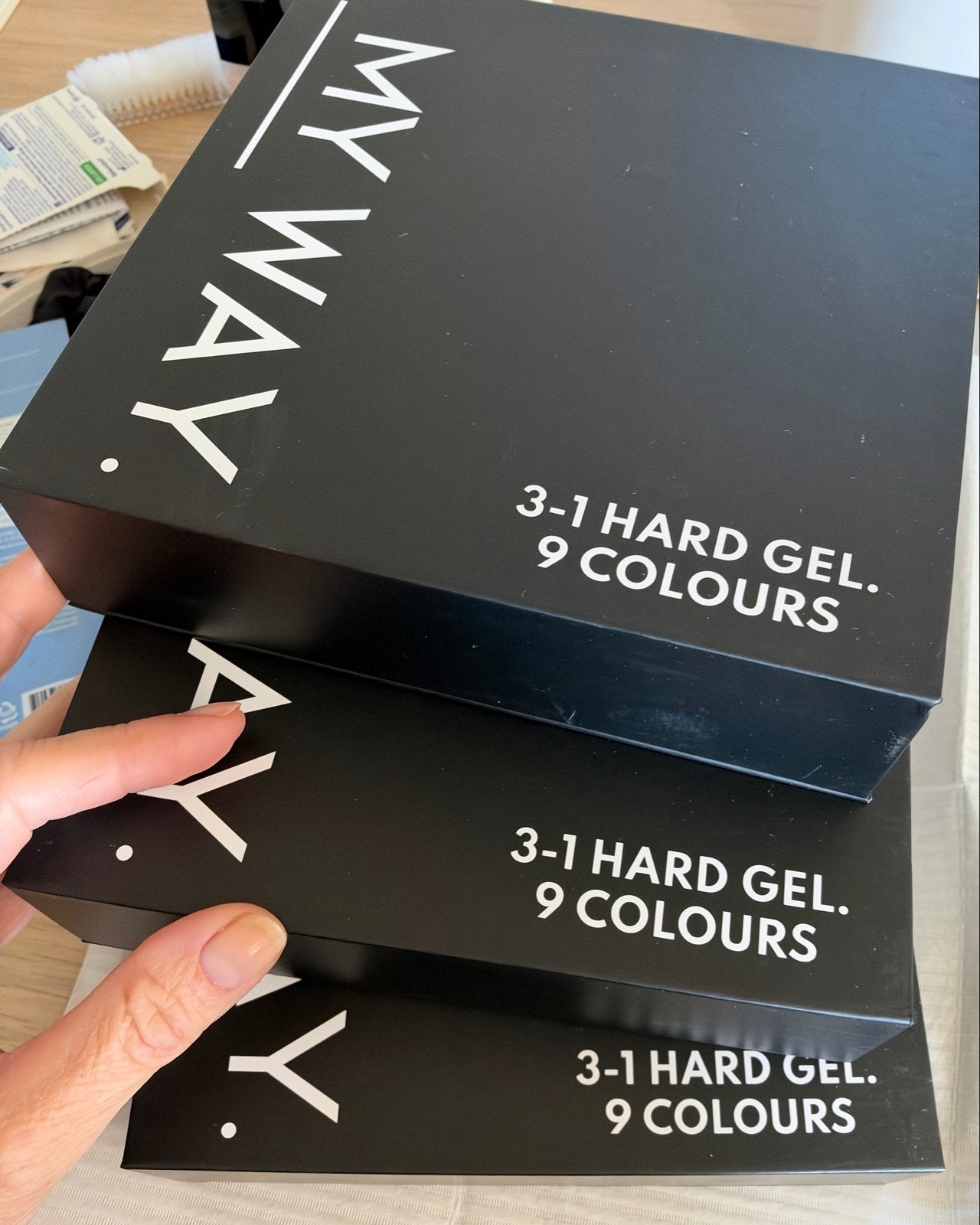 MY WAY 3-1 Hard Gel Set - 29 kleuren BIAB, Overige kleuren, Nieuw, Ophalen of Verzenden, Handen en Nagels