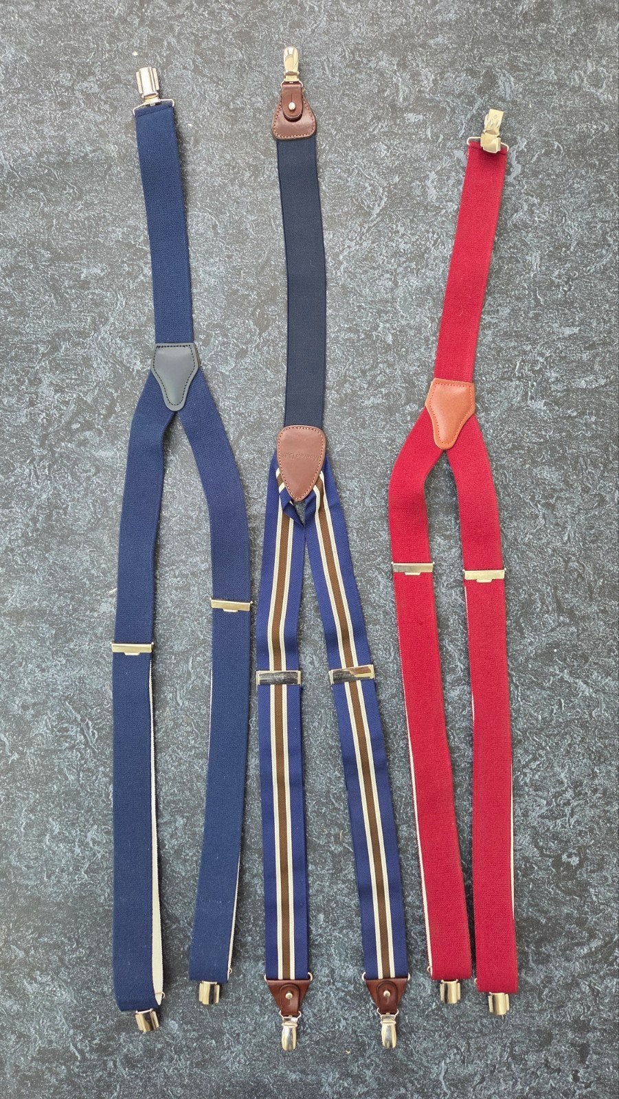 Set van 3 hele nette bretels / suspensers, Ophalen of Verzenden