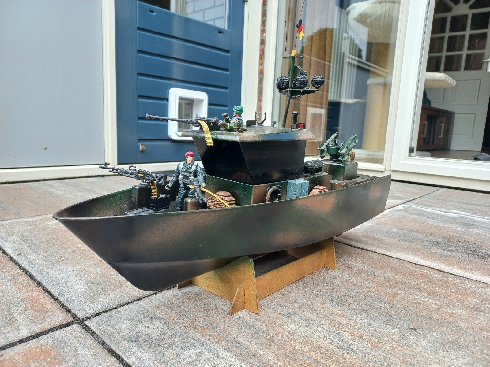 RC Patrouilleboot met afstandsbediening en lader, Ophalen of Verzenden
