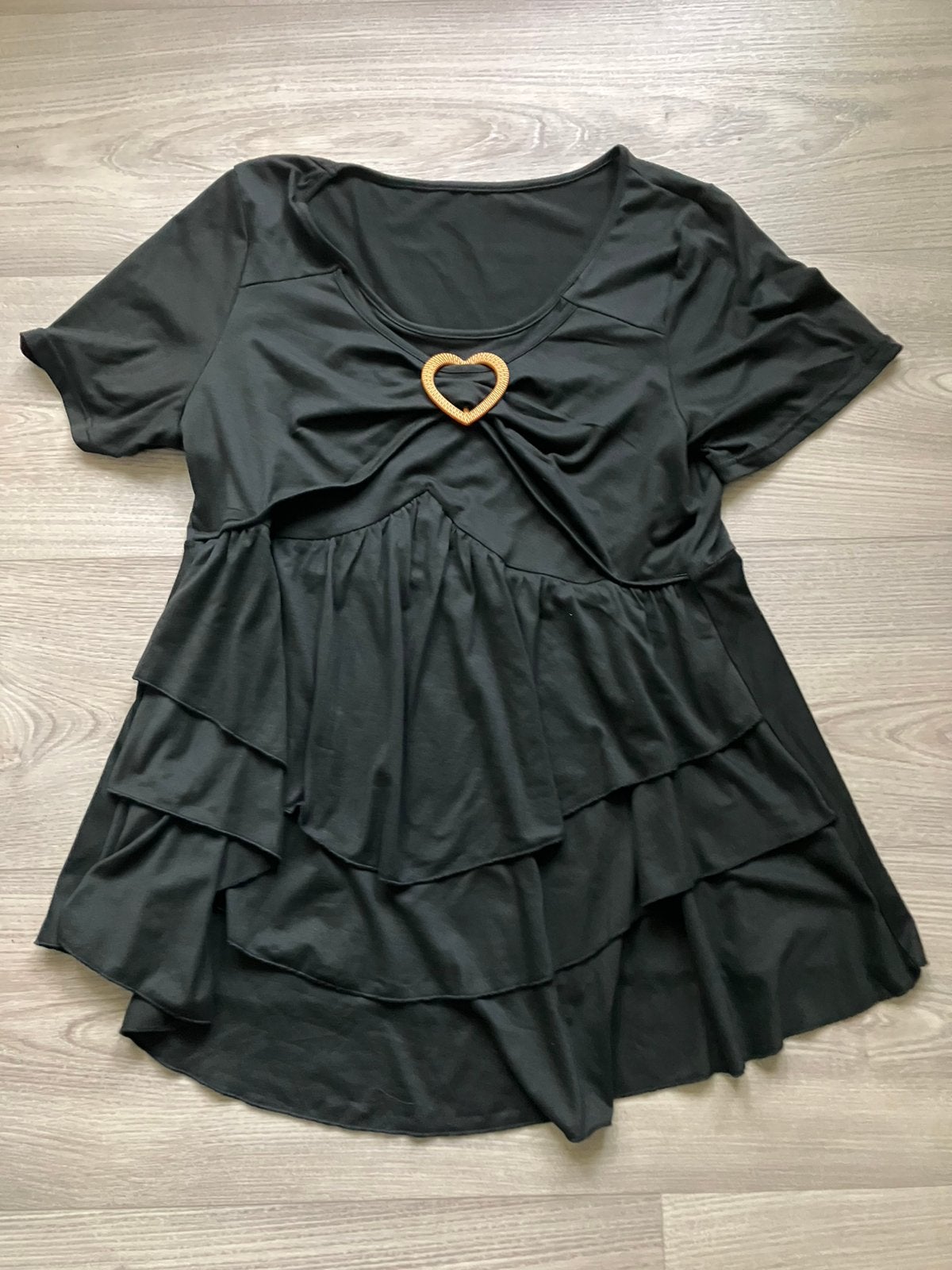 Leuke zwarte tuniek *** GRATIS ***, Kleding | Dames, Grote Maten, Ophalen, Gedragen, Zwart, Blouse of Tuniek