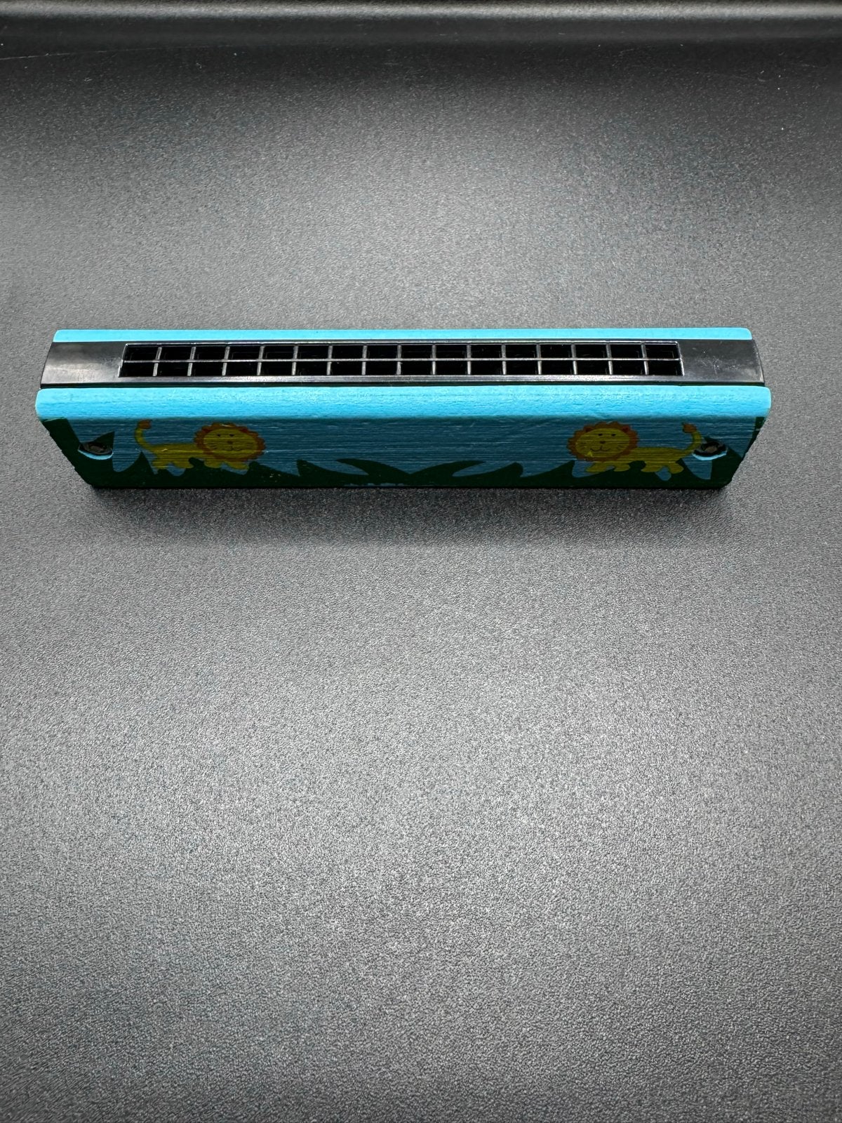 Leuke mondharmonica met leeuwenprint - Zo goed als nieuw, Verzenden, Zo goed als nieuw, Diatonisch, Overige typen