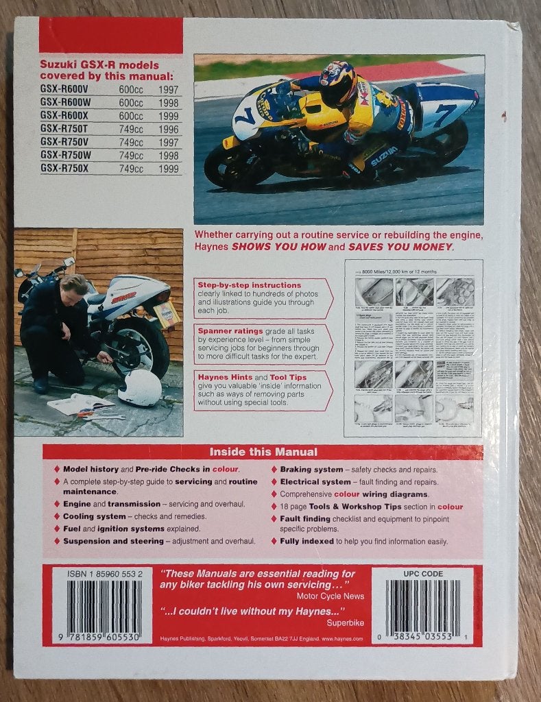 Haynes Manual Suzuki GSX-R600 & 750, Ophalen of Verzenden, Suzuki