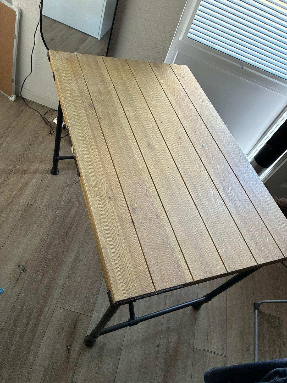 IKEA KULLABERG Bureau, grenen, 110x70 cm, Ophalen, Hout, Bruin, Zo goed als nieuw
