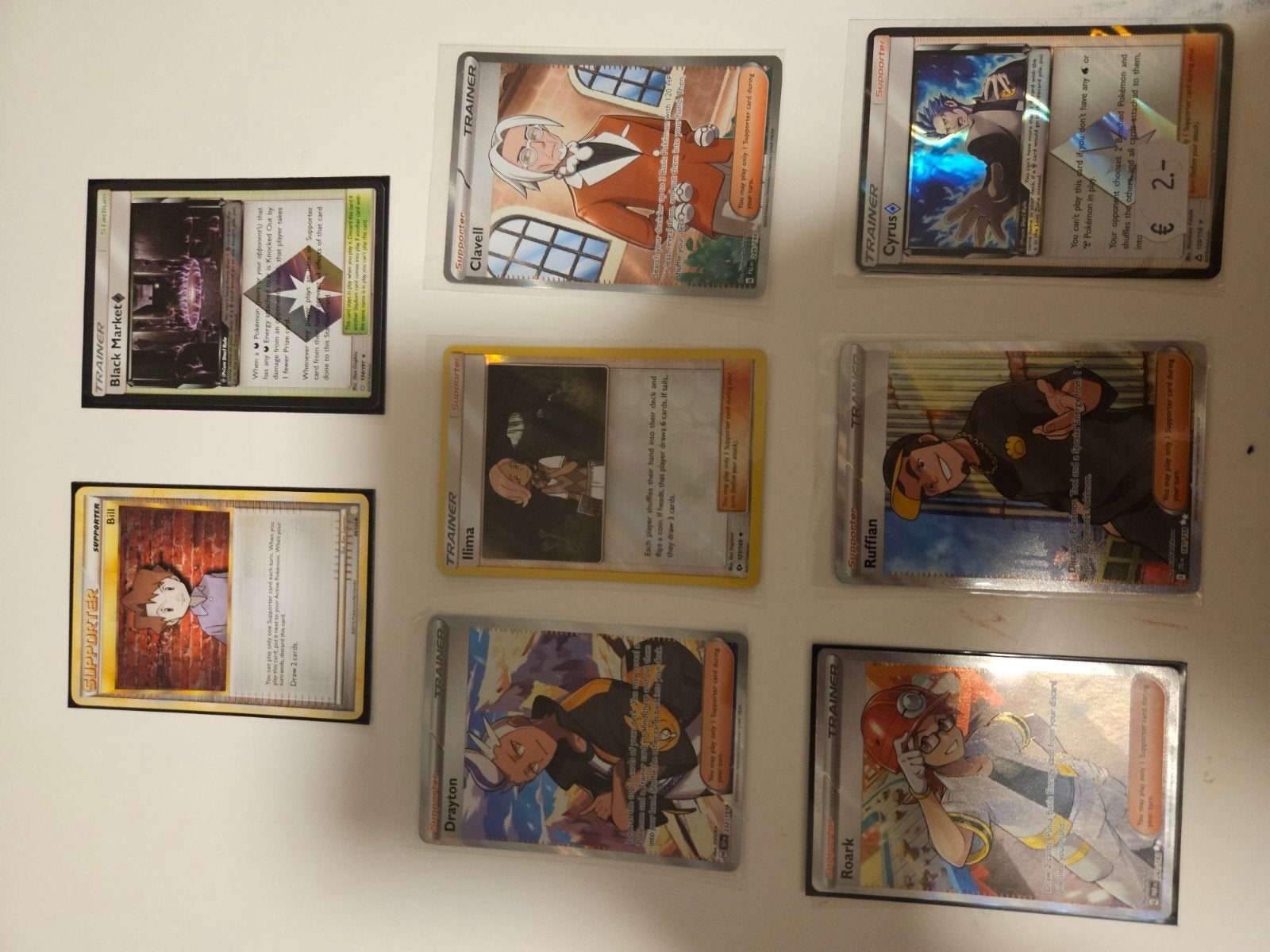 Pokémon Trainer Kaarten Collectie - Foil en Zeldzaam, Ophalen of Verzenden, Zo goed als nieuw, Meerdere kaarten, Foil