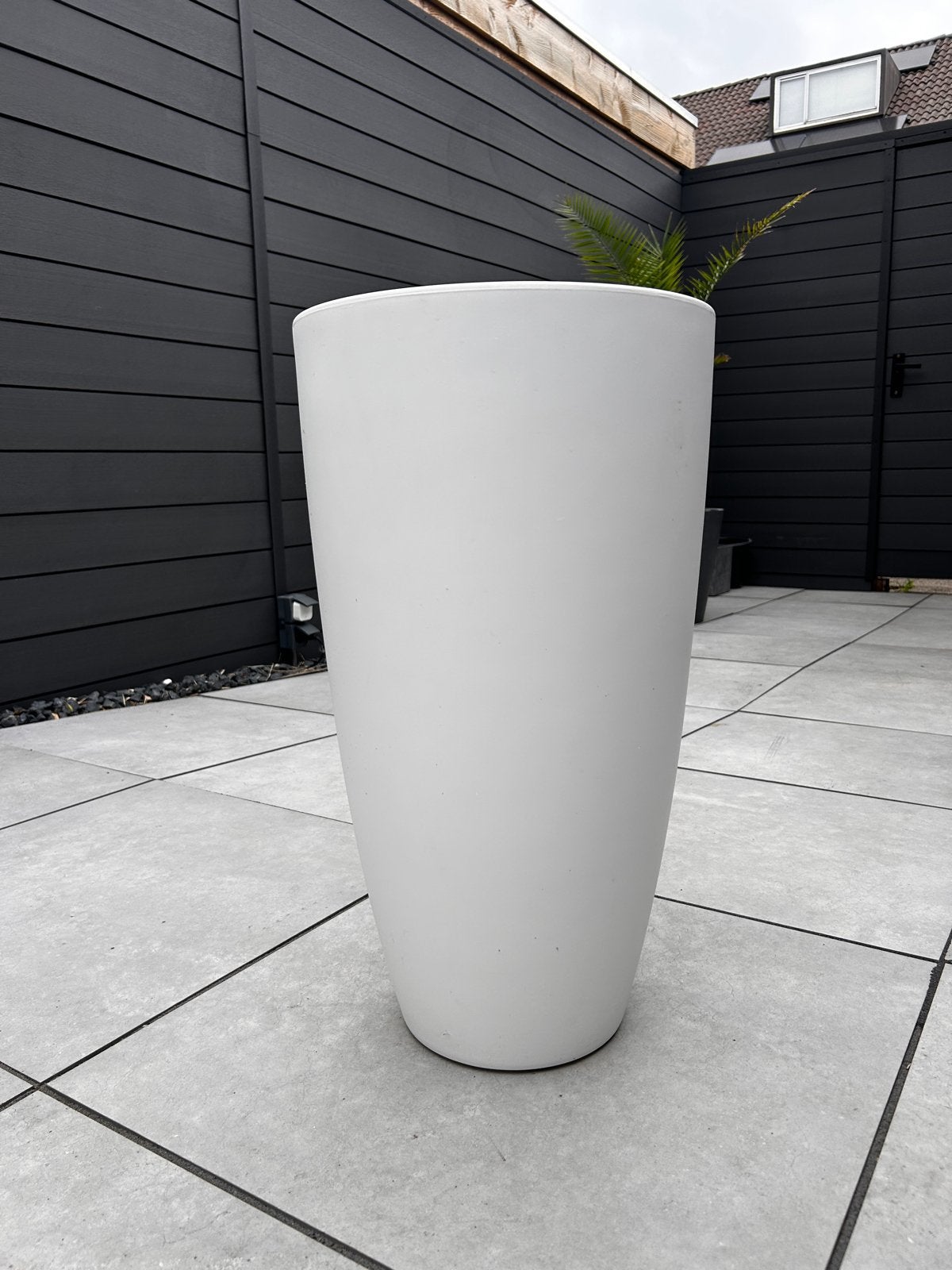 Elho plantenbak, wit en rond, Ophalen, Kunststof, Gebruikt, Minder dan 60 cm