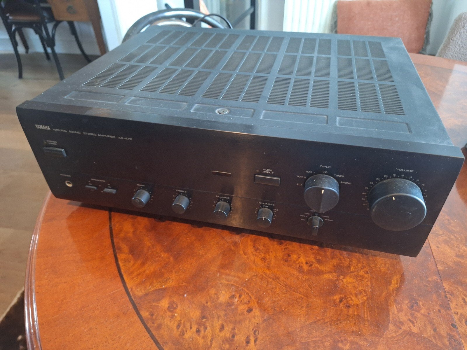 Yamaha Natural Sound Stereo Versterker AX-470, Ophalen, Gebruikt, Yamaha, 60 tot 120 watt