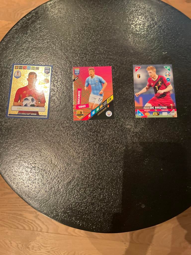 Kevin De Bruyne FIFA Adrenalyn XL Spelerskaarten (3 stuks), Ophalen of Verzenden, Zo goed als nieuw, Buitenlandse clubs, Spelerskaart